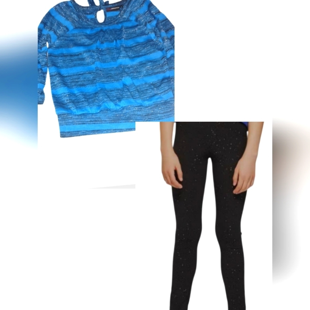 Miss Understood Girl Blue Sparkle set Size 7/8🔥5$ If You Getbu Bundle🔥